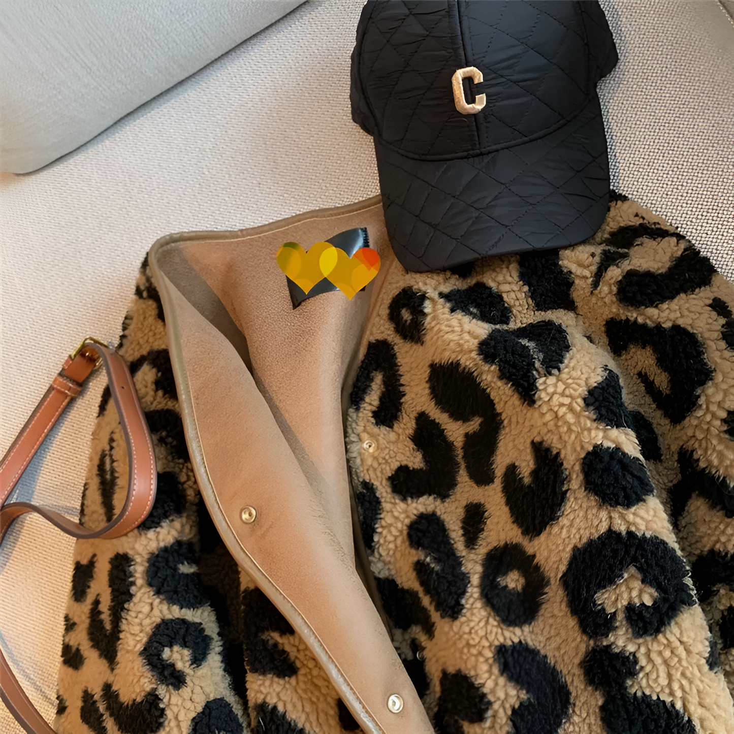 Ivyshape | Cozy & Chic Leopard Print Coat