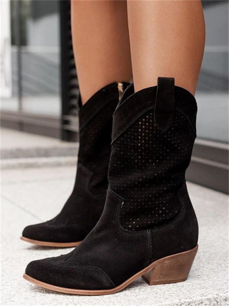 IvyShape | Breathable Cowboy Boots for Women Comfortable & Trendy