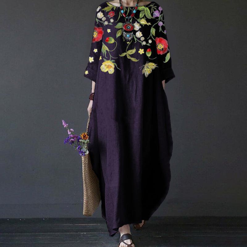 Summer Retro Style Long Dress | Ideal for Summer