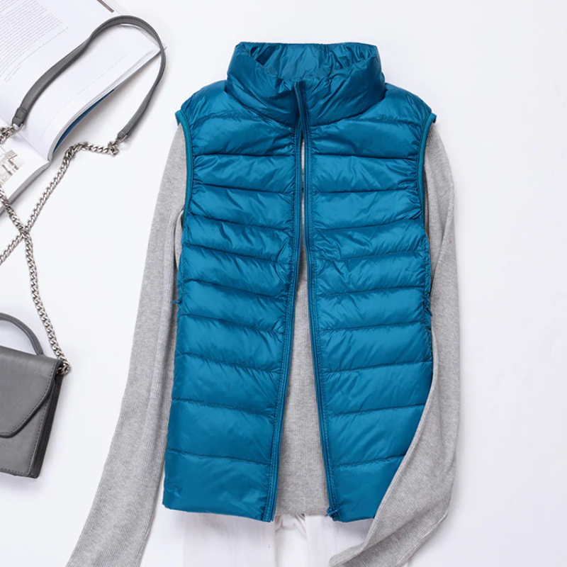 Ivyshape | Women's Lightweight Quilted Jacket Sleeveless Vest
