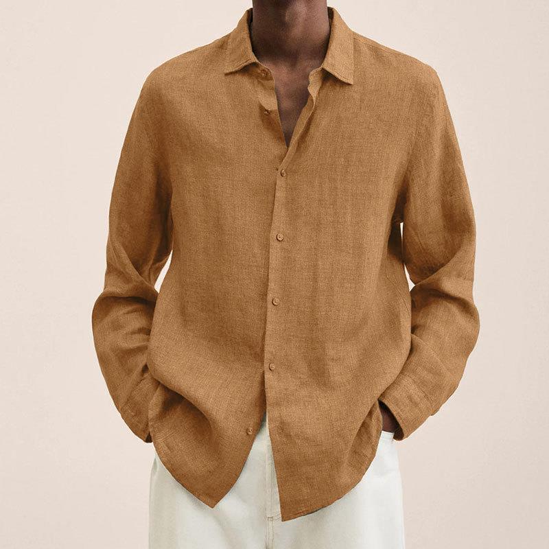 IvyShape | Elegant Linen Shirt for Men