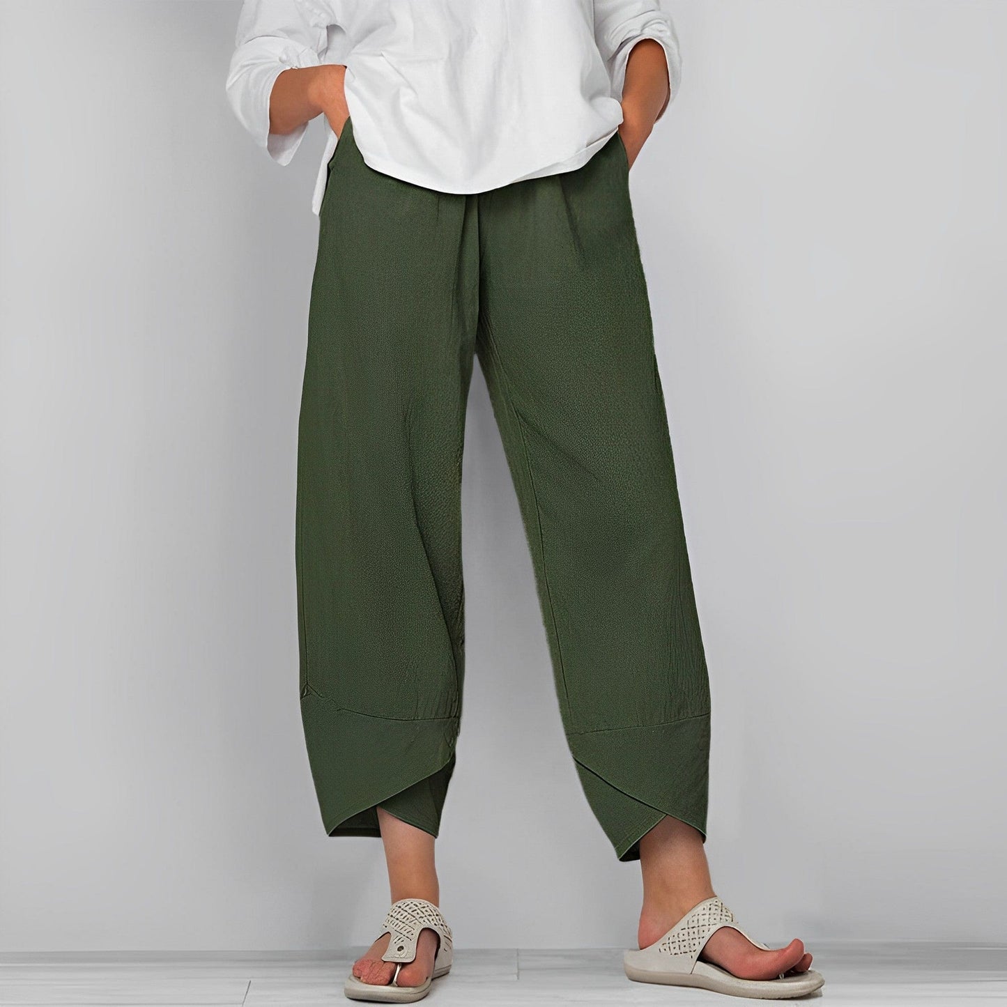 Ivyshape | Linen pants for women Judit