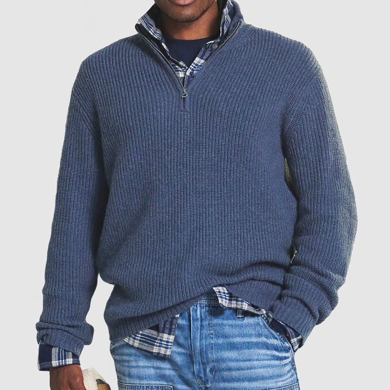 Ivyshape | Cody Pullover Business Casual with Zipper
