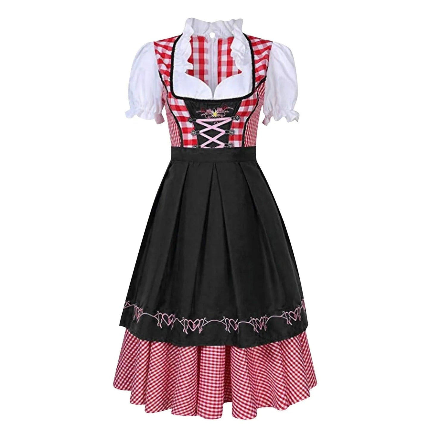 IvyShape | Checkered Oktoberfest Dirndl