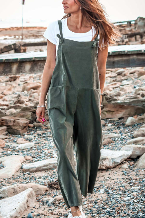 Loose Sleeveless Suspenders Jumpsuit