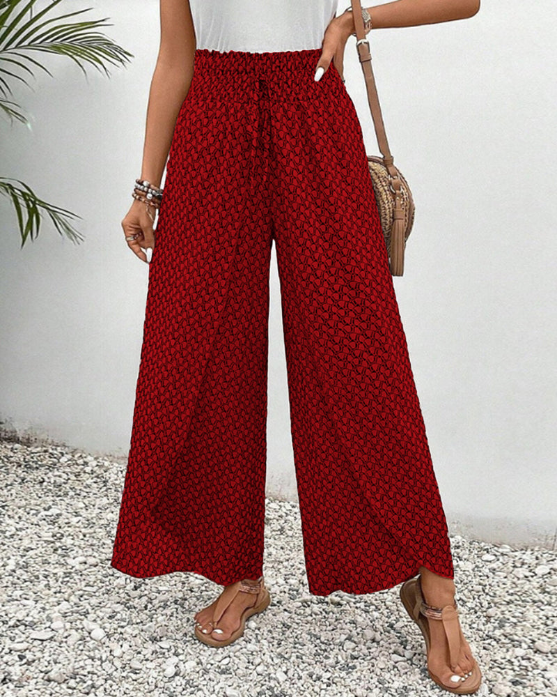 Ivyshape | Women's Pants with Geometric Print