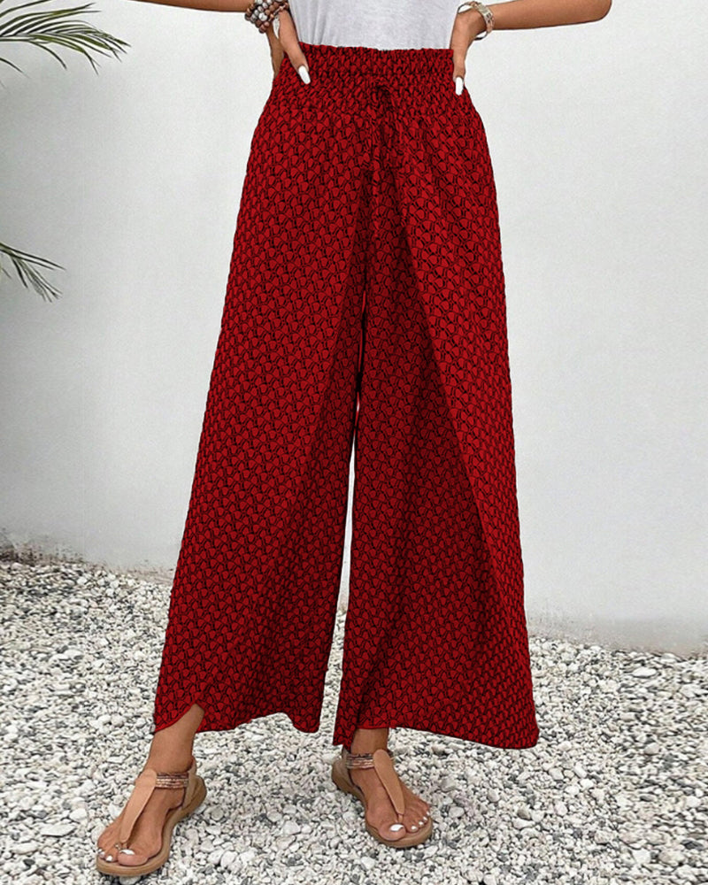 Ivyshape | Women's Pants with Geometric Print