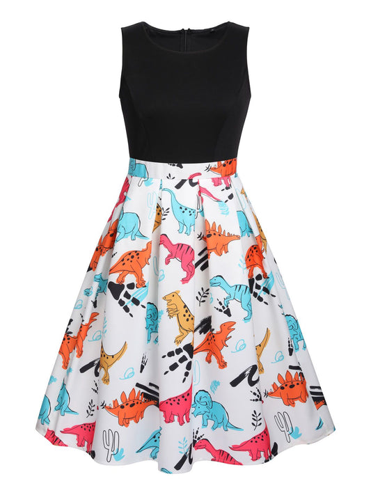 Dinosaur Flare Dress