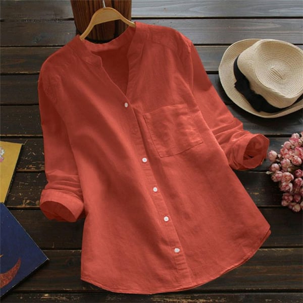 shirt in linen cotton