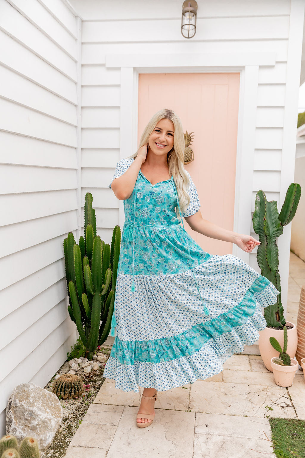 Juno Dress - Spring Turquoise