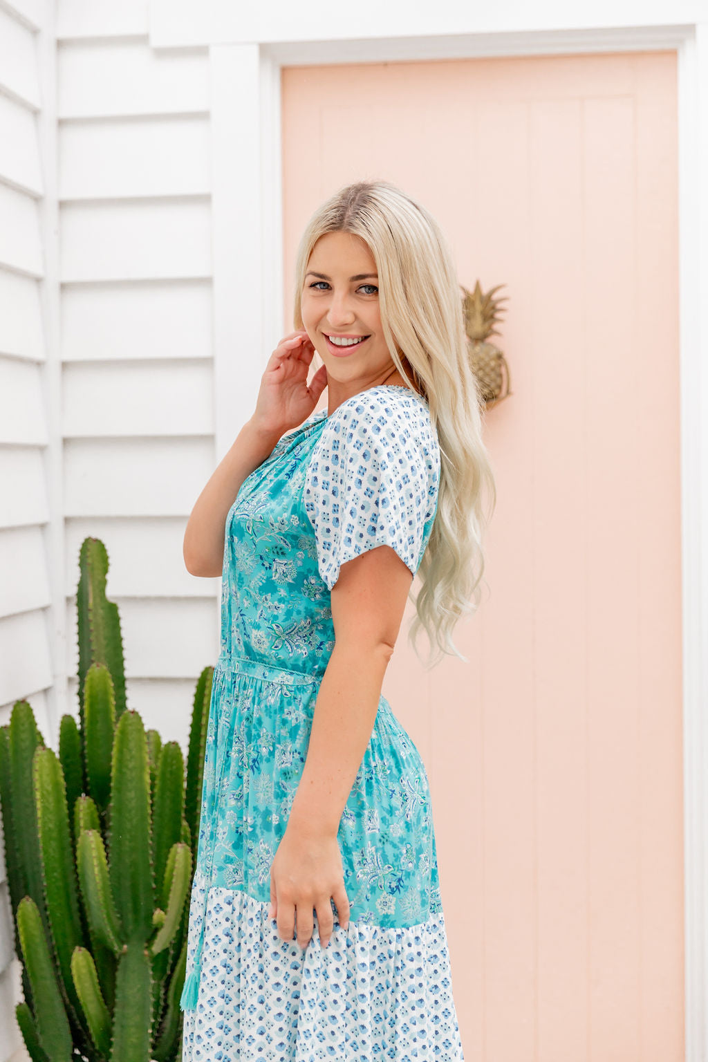 Juno Dress - Spring Turquoise