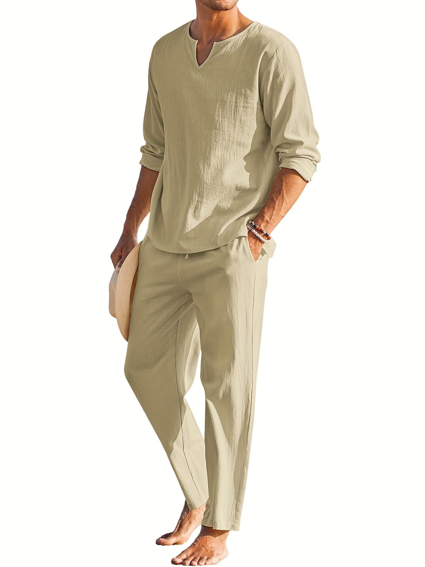 Ivyshape | Men's Comfortable Linen Richmond