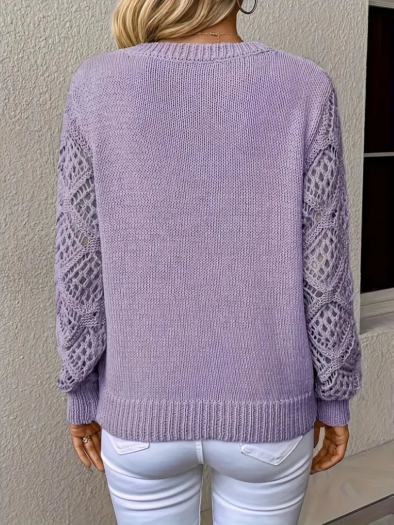 Ivyshape | Stylish V-Neck Pullover Sweater