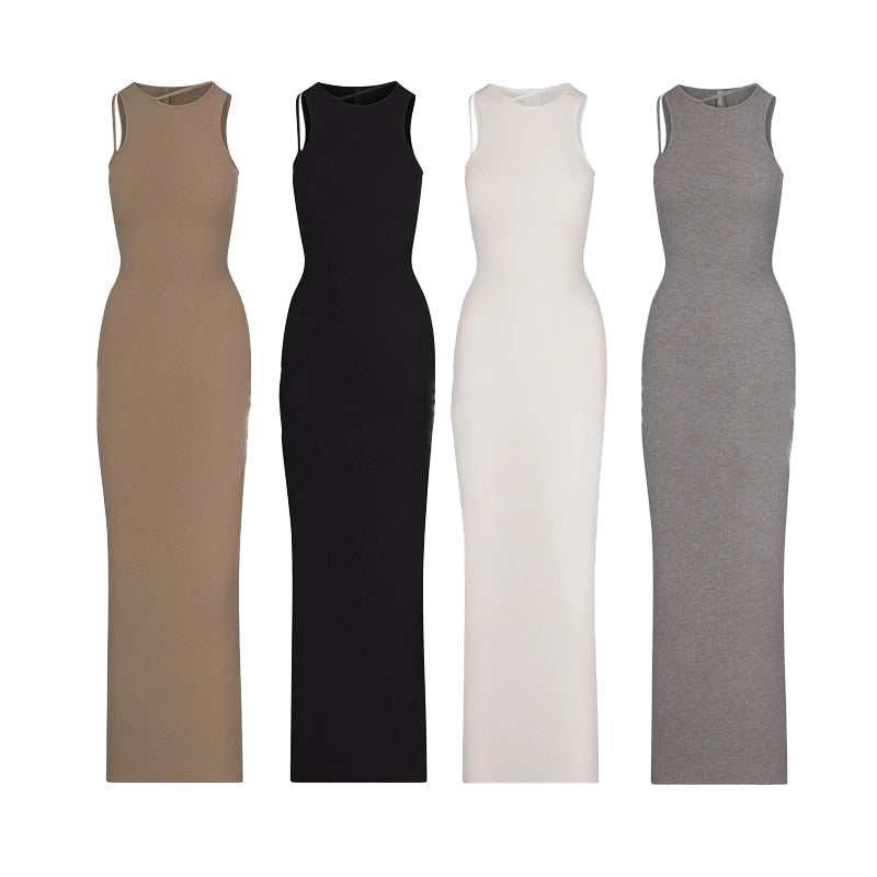 Summer Elegant Sleeveless Bodycon Maxi Dress | Ideal for Summer