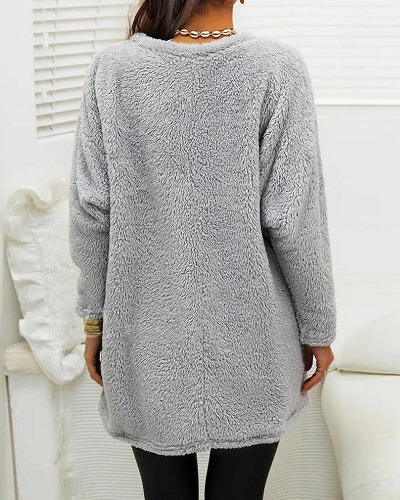 Ivyshape | Warmer Fleece-Pullover for Women