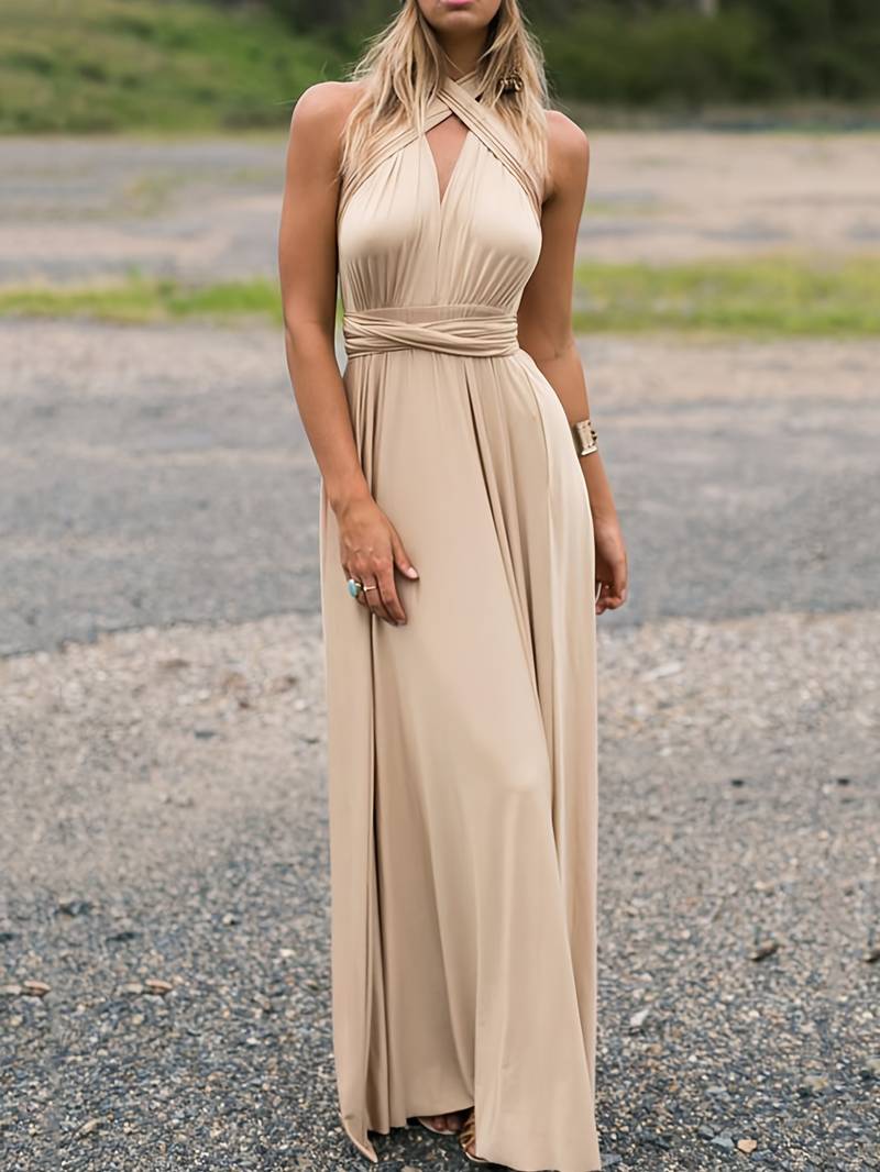 Ivyshape | Elegant Convertible Maxi Dress