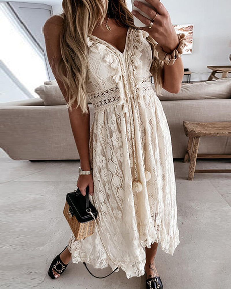 Summer Elegant Long Dress without Sleeves | Ideal for Summer