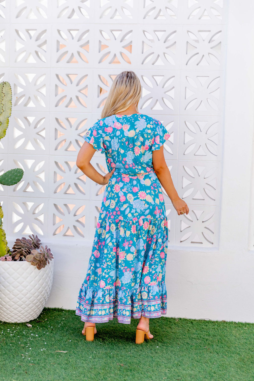 Cora Maxi Dress - Whimsical Teal