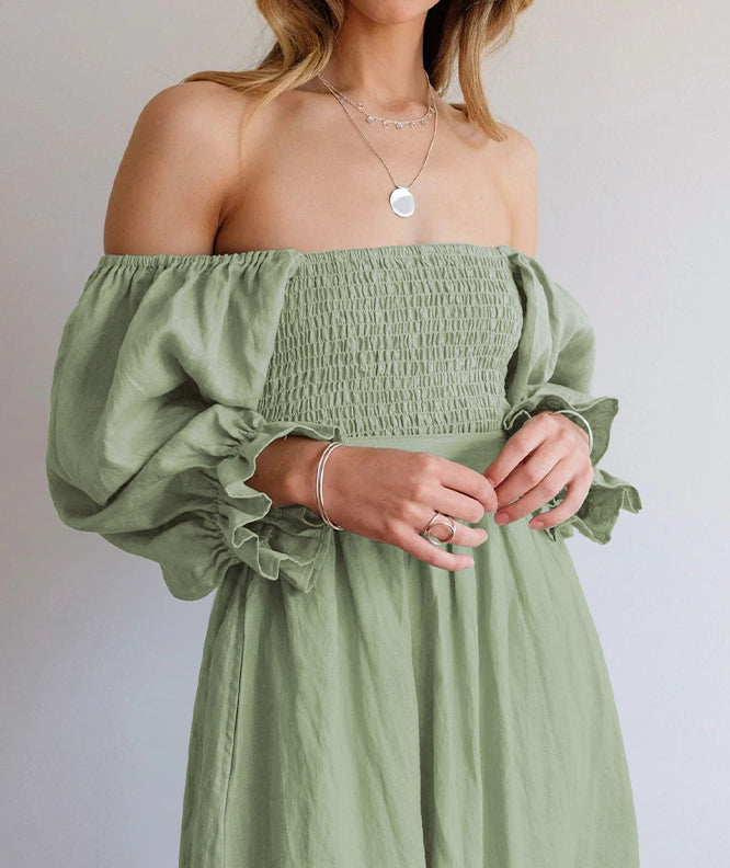 Summer Midi Dress with Ruffles | Ideal for Summer