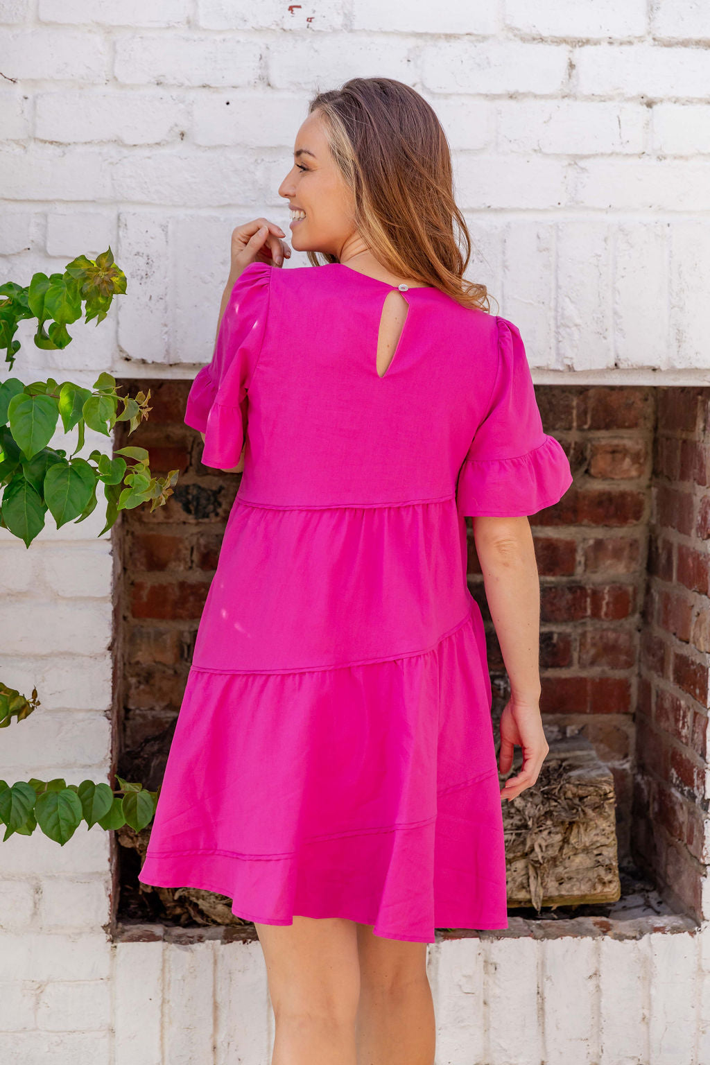 Piper Dress - Bold Magenta