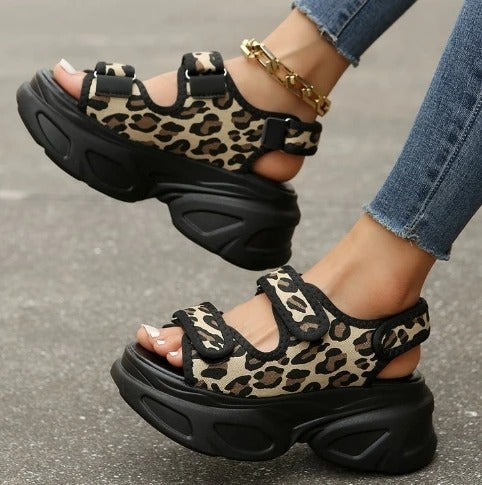 Shiny Wedge Sandals for Women