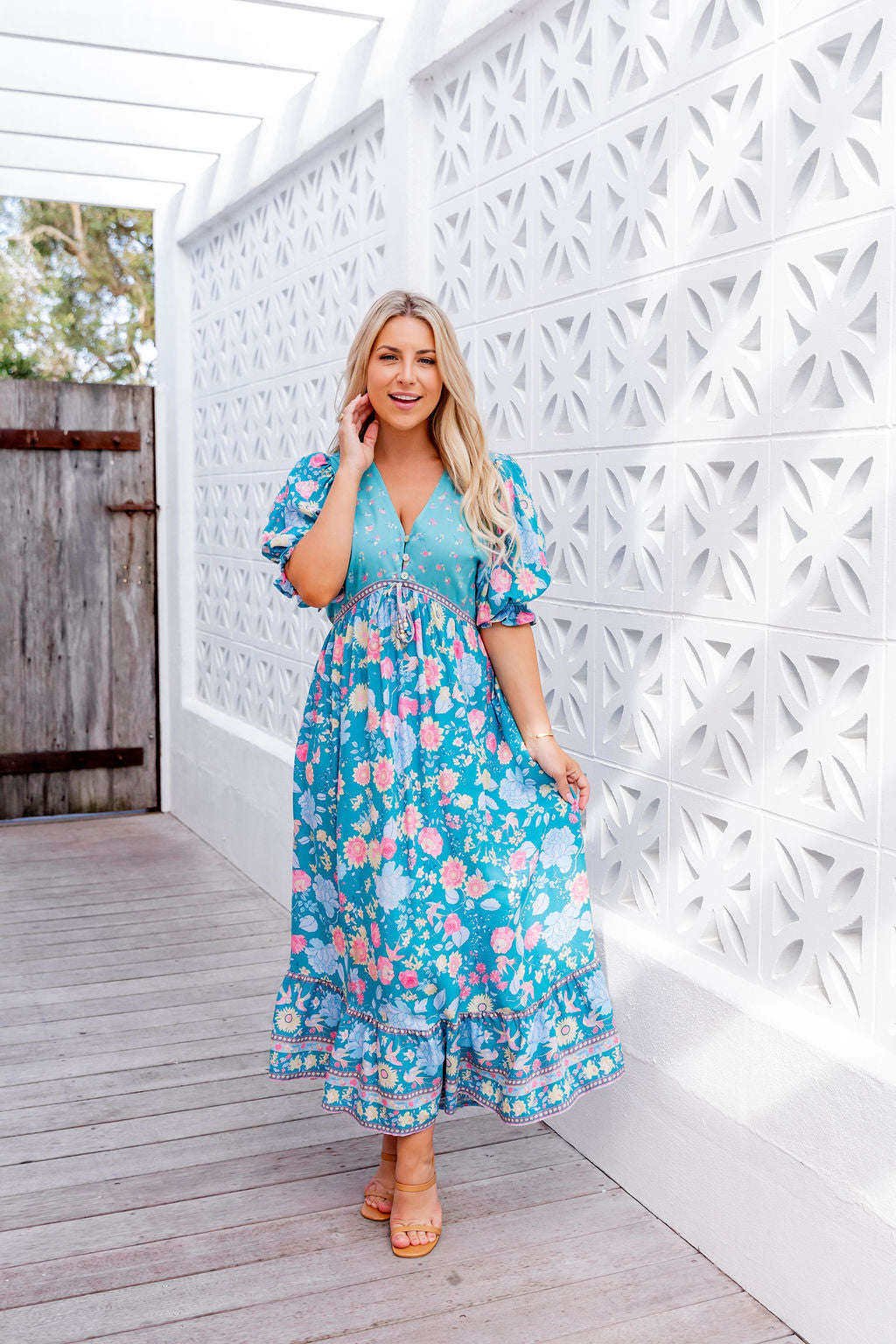 Raine Dress - Whimsical Teal