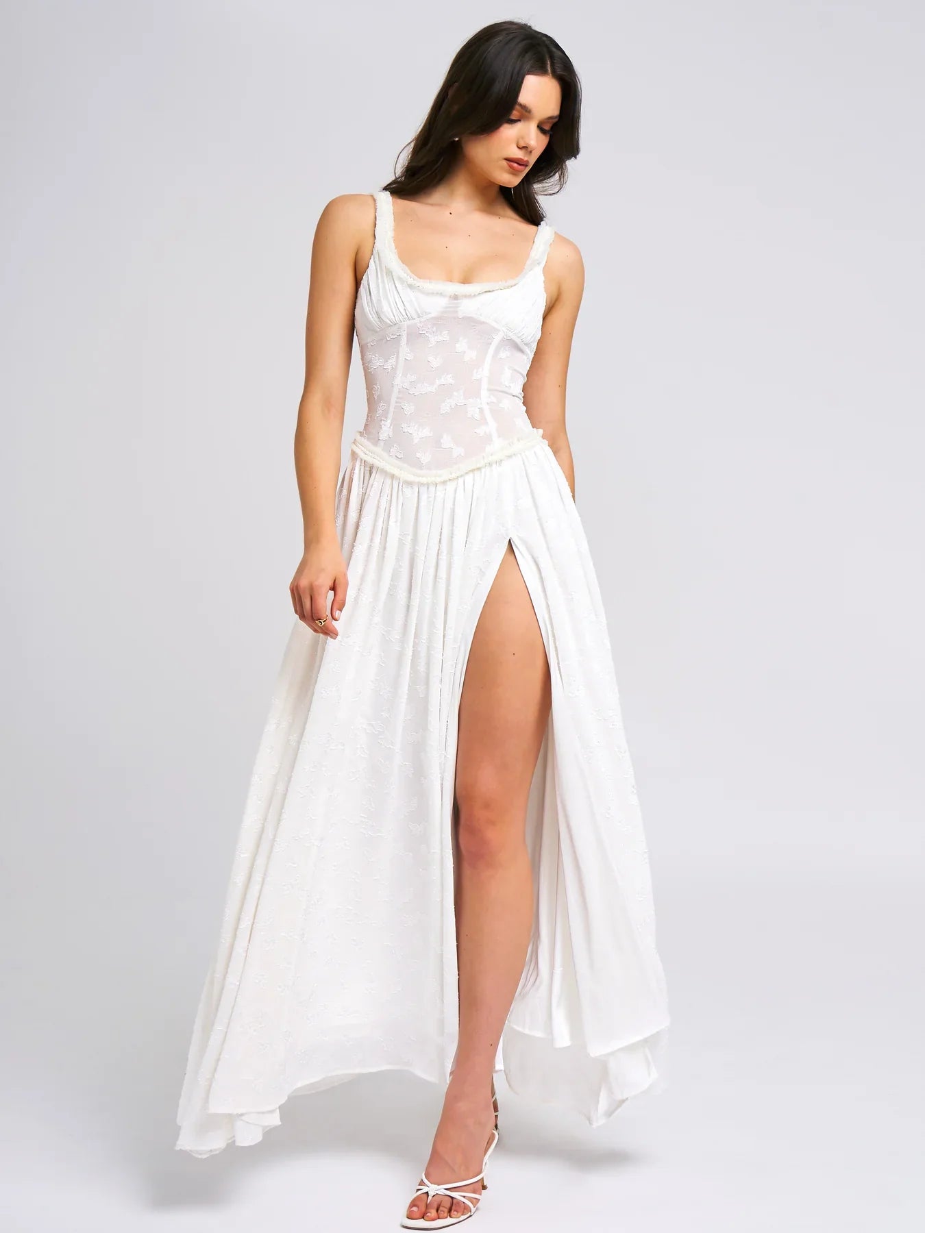 Ivyshape | Meadows Lace Maxi Dress