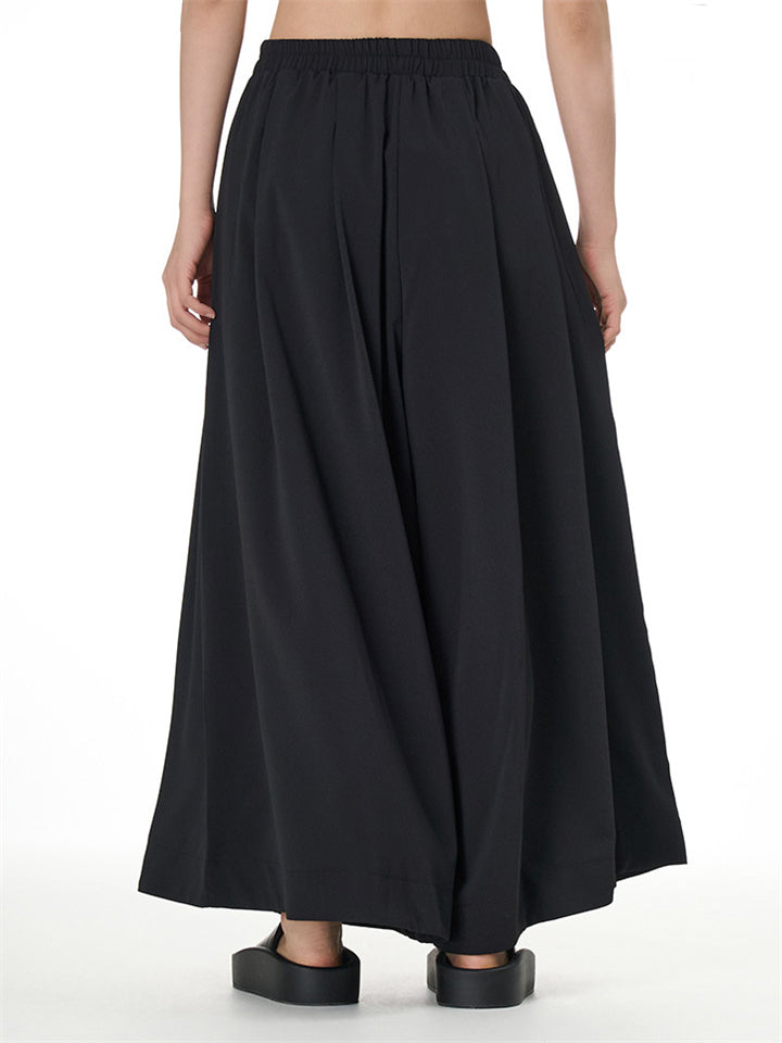 Women's Casual Pleated Wide Leg Pants