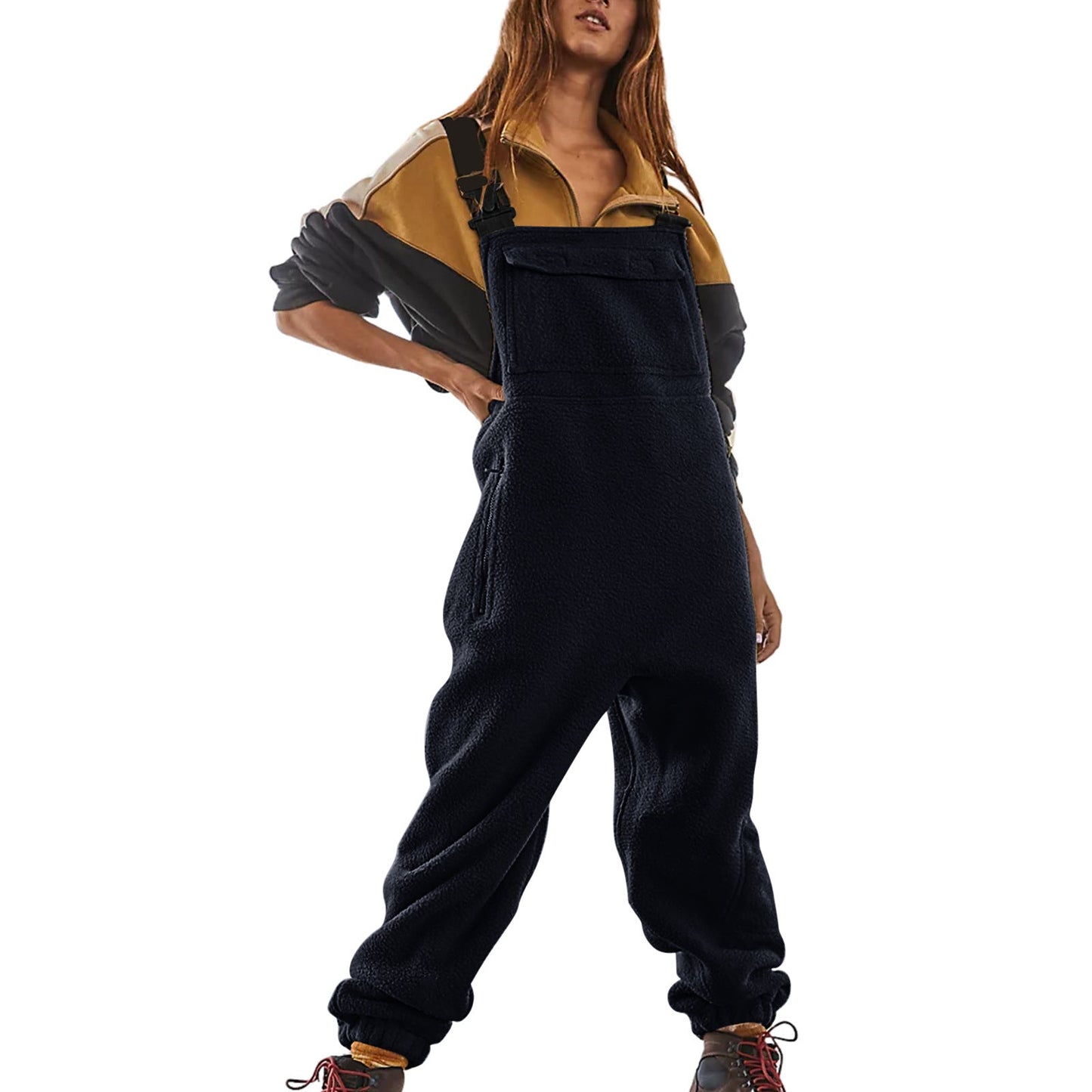 Ivyshape | Workwear Jumpsuit Polar Fleece