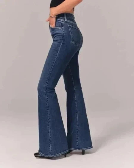 Ivyshape | Waist Flared Jeans