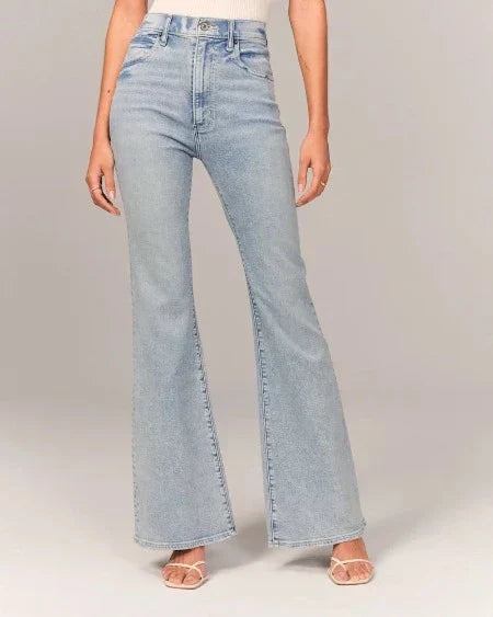 Ivyshape | Waist Flared Jeans