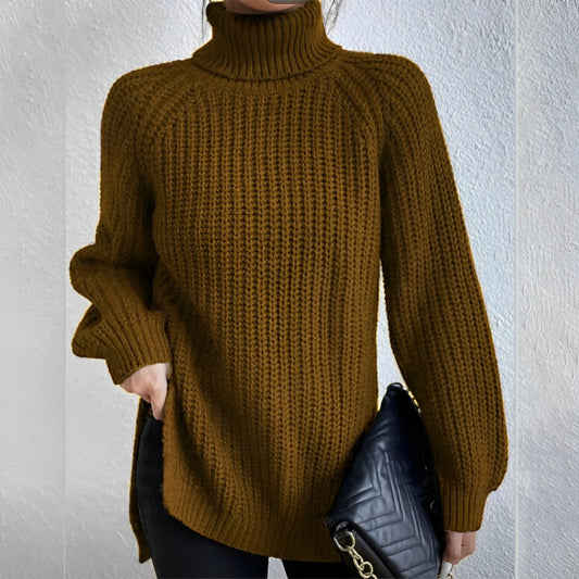 Ivyshape | Thick Turtleneck Sweater Made Of Cotton