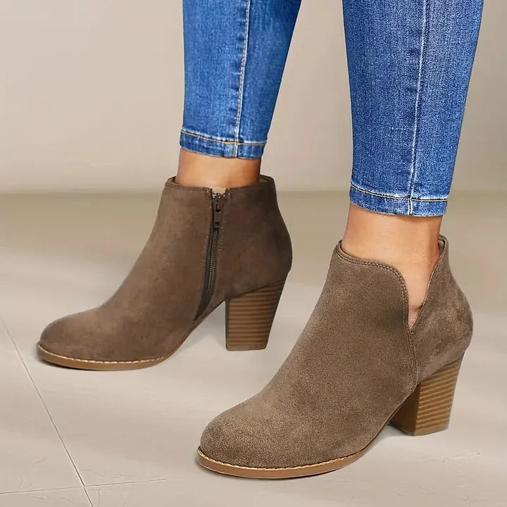 Ivyshape | Women's Ankle Boots With Heel