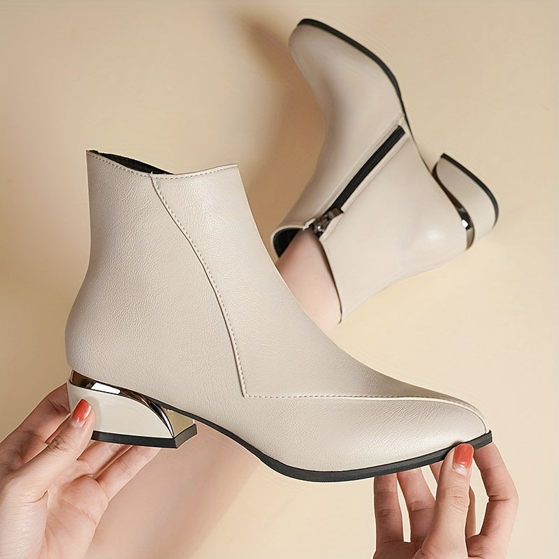 Ivyshape | Ankle Boots With Heel And Zipper Closure