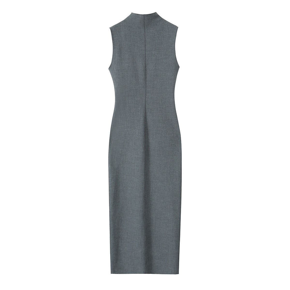 Ivyshape | Straight Split Sleeveless Dress In European and American Style