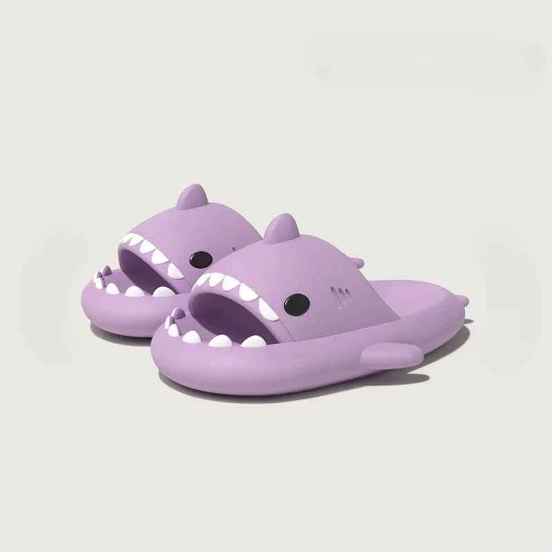 Creative Luminous Shark Slippers for Women