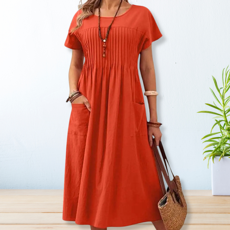 Ivyshape | Relaxed Dress with Pockets