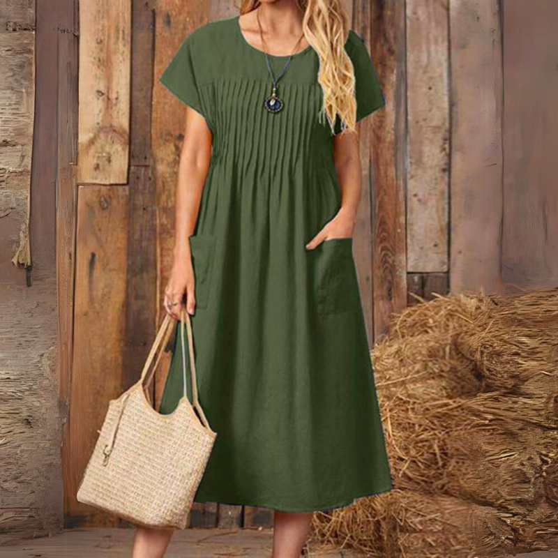 Ivyshape | Relaxed Dress with Pockets