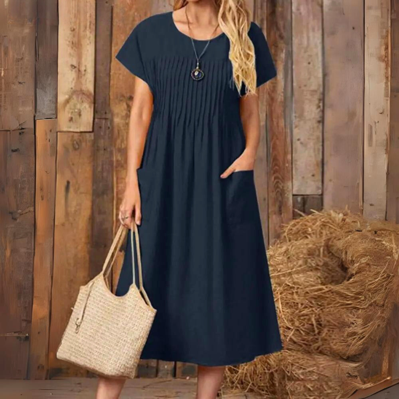 Ivyshape | Relaxed Dress with Pockets