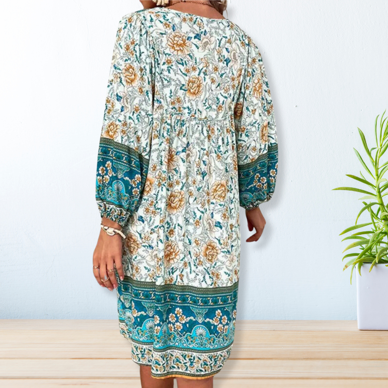 Ivyshape | Women's Timeless Mid Dress Long Sleeves