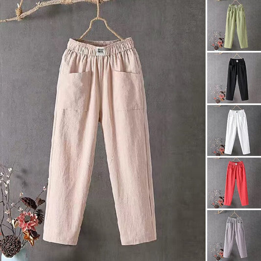 Linen Blend Trousers