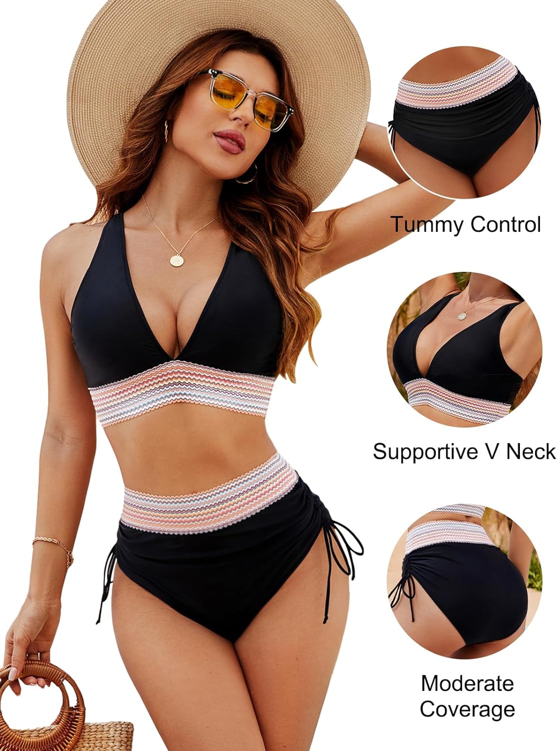 Ivyshape | Women's Swimwear Set High Waist