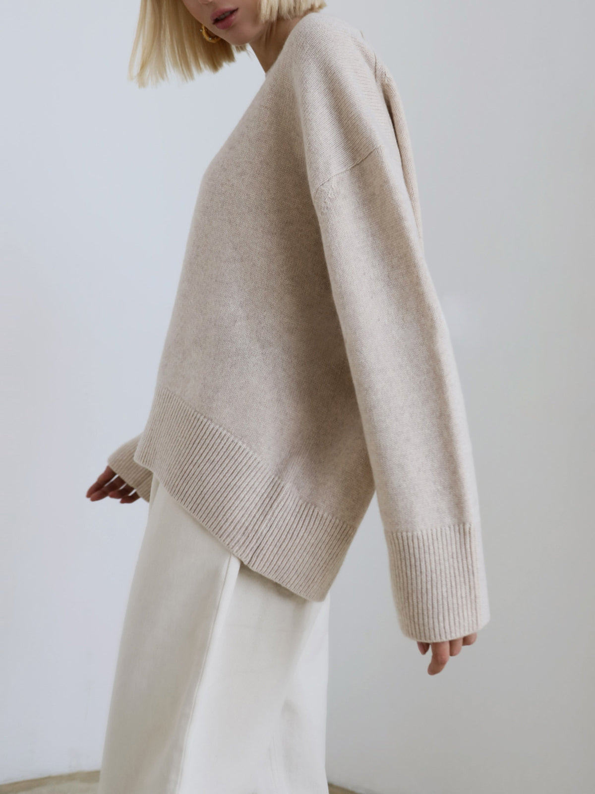 Ivyshape | Oversized Pullover Sweater