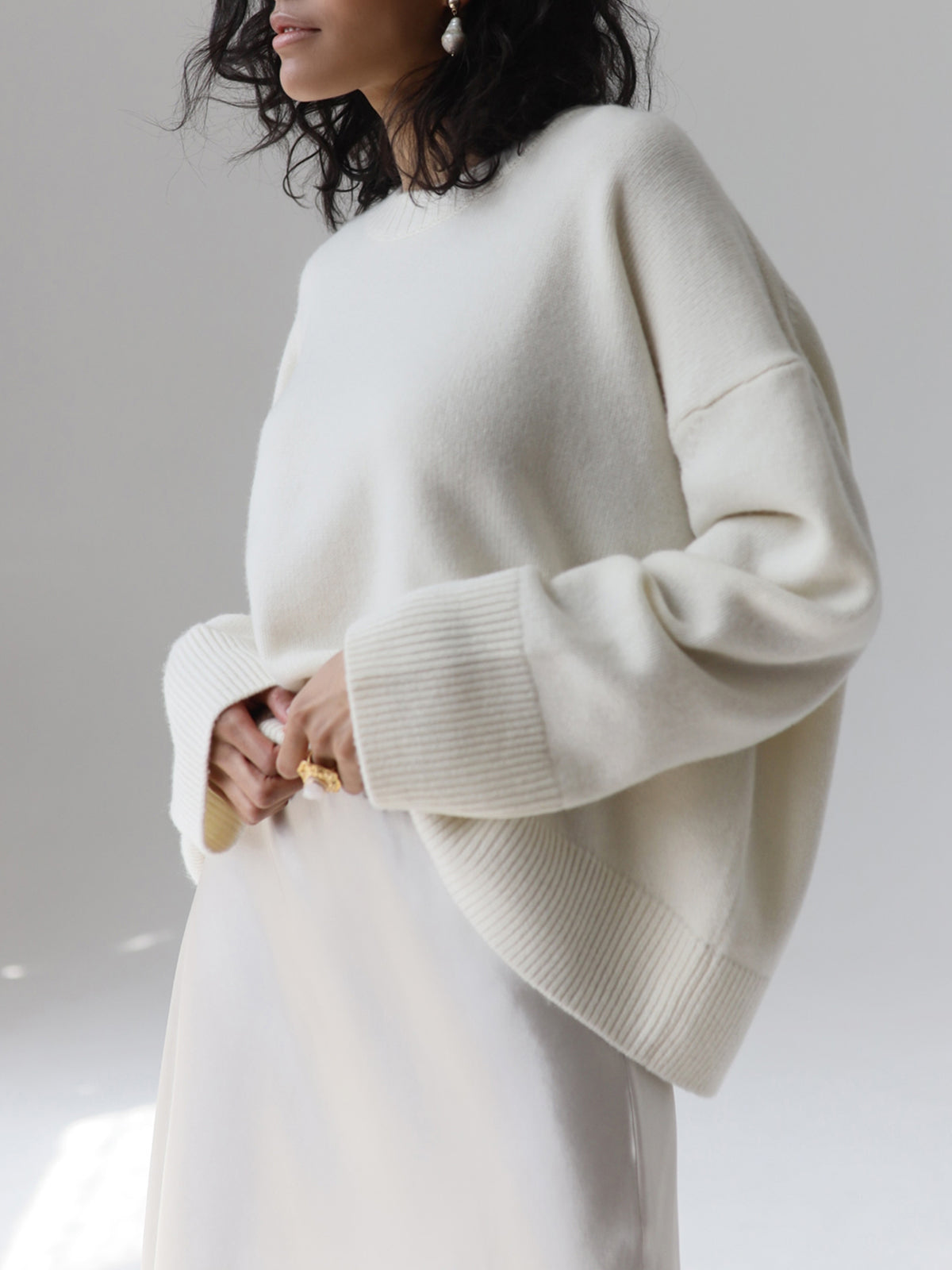 Ivyshape | Oversized Pullover Sweater