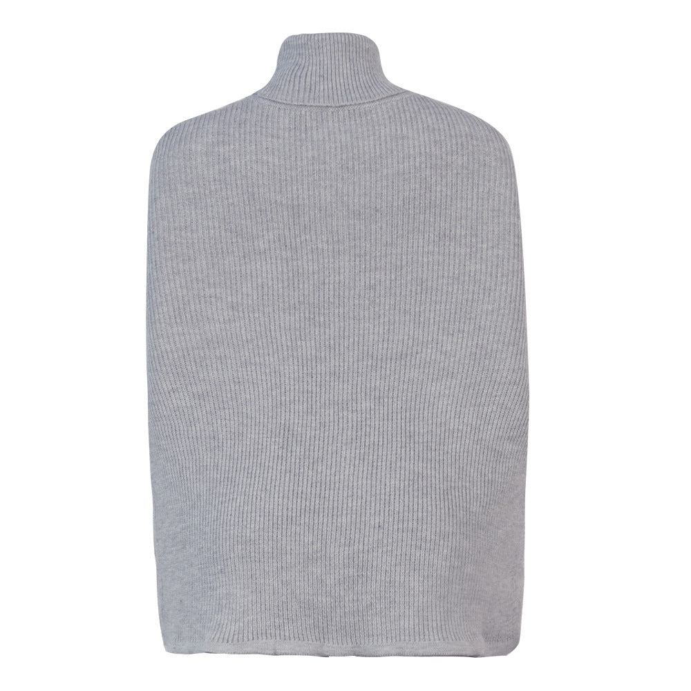 Ivyshape | Loose Solid Color Turtleneck Sweater