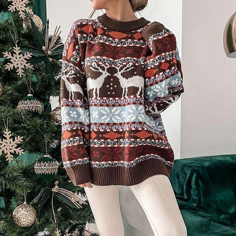 Ivyshape | Warm, Sweet Sweatshirt for Christmas