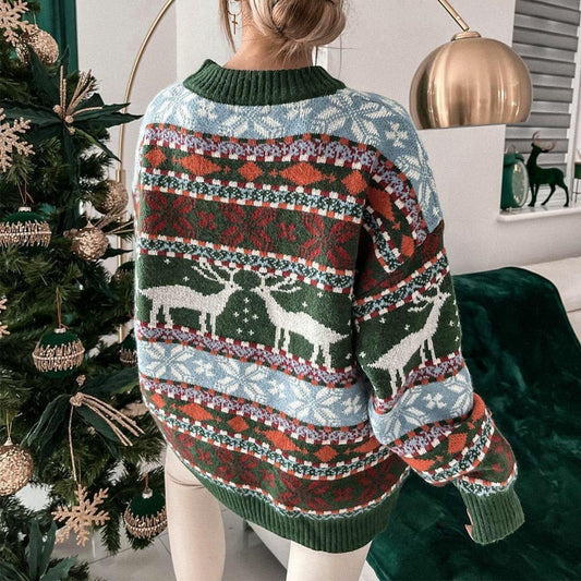 Ivyshape | Warm, Sweet Sweatshirt for Christmas