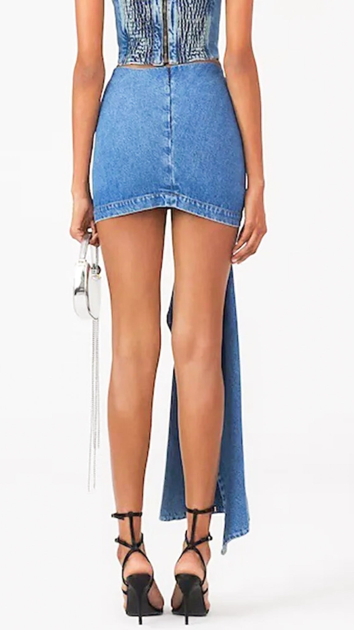 Elaborate Denim Mini Skirt