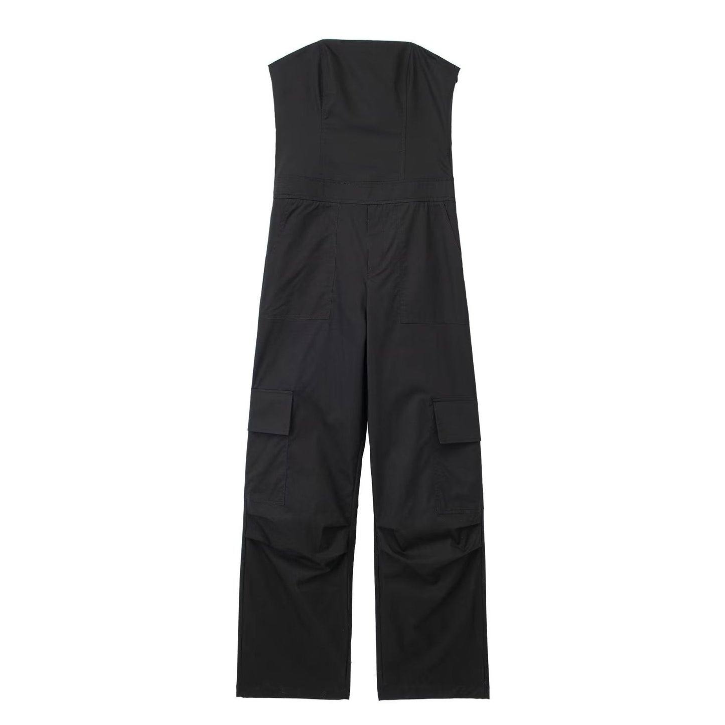 Ivyshape | Strapless Cargo Jumpsuit