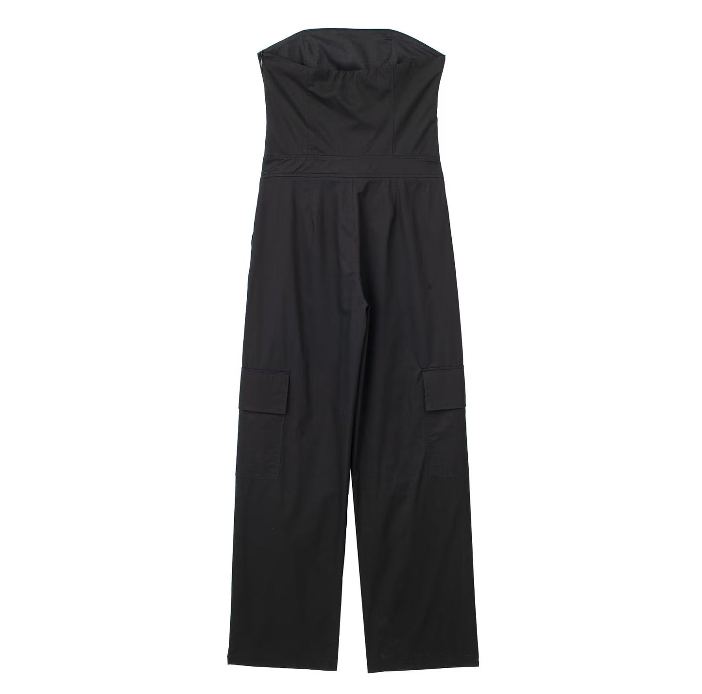 Ivyshape | Strapless Cargo Jumpsuit